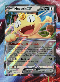062/088 Meowth ex Perfect Order Holo Double Rare Pokemon - Near Mint / NM - Image 1
