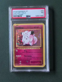 Pokemon TCG XY Evolutions Clefairy Holo 63/108 PSA 7 - Image 1