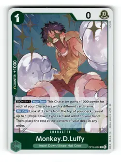 Monkey.D.Luffy (034) - OP16-034 - The Time of Battle - One Piece - NM Foil Rare - Image 1