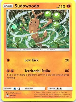 Sudowoodo - SM207 Holo Promo Sun & Moon Promo Pokemon Holo Near Mint - Image 1