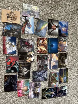 MTG Lot Of 26 Gold Signed/Stamped Art Cards, Vorinclex, Lotus Cobra, More! - Image 1