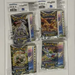 4x Pokemon TCG Sword & Shield Brilliant Stars Mini Portfolio - Factory Sealed - Image 1