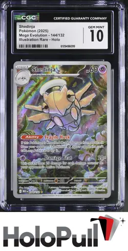 Pokemon TCG 2025 Mega Evolution Shedinja #144/132 Illustration Rare,Holo - Image 1