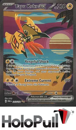 Pokemon TCG SV04: Paradox Rift Tapu Koko ex #247/182 - Image 1