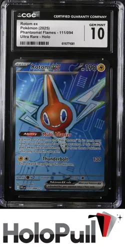 Pokemon TCG 2025 Phantasmal Flames Rotom ex #111/094 Ultra Rare - Image 1