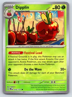 Dipplin (Master Ball Pattern) Uncommon Pokemon SV: Prismatic Evolutions 010/131 - Image 1
