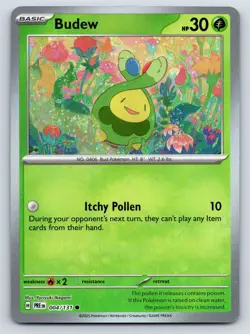 Budew (Master Ball Pattern) Common Pokemon SV: Prismatic Evolutions 004/131 NM - Image 1