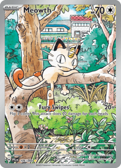 Pokemon: Meowth IR (ME02: Phantasmal Flames NM/M 106/094) - Image 1