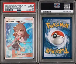 2019 Pokemon Sun & Moon Green’s Exploration Unbroken Bonds PSA 10 209/214 - Image 3