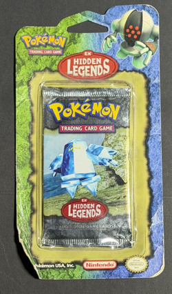 2004 Pokemon ex Hidden Legends SEALED Blister Booster Pack Hanger Regice Art - Image 1