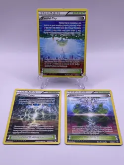 Pokemon TCG Stadium Lot Parallel City, Reverse Valley, Chaos Tower - LP - Image 1