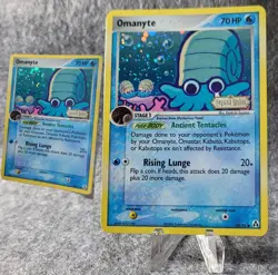 (LOT of 2) Pokemon Omanyte Legend Maker 60/92 Reverse Holo Common Stamped READ - Image 1