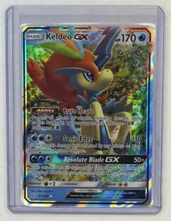 2019 Pokemon Sun & Moon Unified Minds Keldeo #47/236 Holo - Image 1