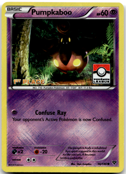 Pumpkaboo 56/146 1st Place League Play Promo Pokemon Card NM - Image 1