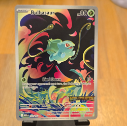 Pokemon TCG Bulbasaur 133/132 ME01 Mega Evolution Stamped Holo 80 HP English - Image 1