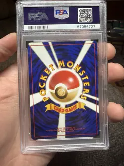 2000 POKEMON JAPANESE NEO PREMIUM FILE #157 TYPHLOSION-HOLO PSA 9 Swirl - Image 3