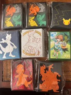 Pokemon Card Sleeves From Various ETB’s SEE DESCRIPTION For Condition - Image 1