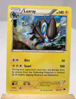 Luxray 46/122 Cracked Ice Holo Rare - XY Breakpoint - Pokemon Card - Image 1