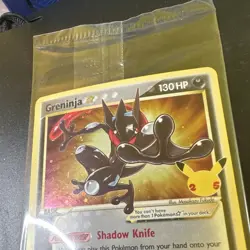 Pokemon TCG Greninja Gold Star SWSH144 Celebrations Black Star SEALED PROMO - Image 4
