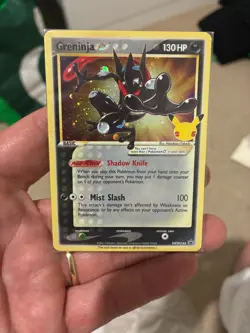 PROMO SEALED- Pokemon TCG Greninja Gold Star Promo SWSH144 Celebrations - Image 1
