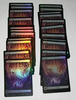 26x Swamp Foil Full Art Land card Duskmourn lot MTG - Image 1