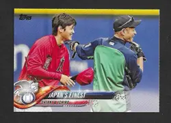 SHOHEI OHTANI + ICHIRO 2018 Topps Update #US153 “Japan’s Finest” Rookie Card RC - Image 1
