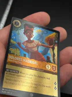 Dolores Madrigal Hears Everything Foil 9/204 Wilds Unknown Disney Lorcana - Image 2