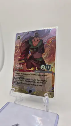 Disney Lorcana Mulan Charging Ahead FOIL Promo DLC Challenge 3/C2 EN NM Rare - Image 3