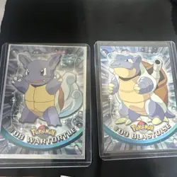 Pokemon Card Topps TV Animation 1999 - #08 09 Blastoise Wartortle Non Holo - Image 1