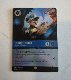 Disney Lorcana TCG Minnie Mouse Practical Traveler 219/204 Epic Wilds Unknown - Image 1