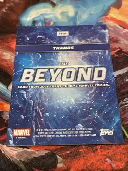 Topps 2026 Topps Chrome Marvel Thanos TB-14 The Beyond Insert Card - Image 2