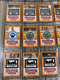 Topps Stranger Things Season 1 Complete 24 Card Commemorative Patch Card Set /99 - Image 2