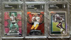 15 Card Lot Football Graded GMA 10 Gem Mint RC, SSP, Parallel, /10, /25, /99 - Image 2