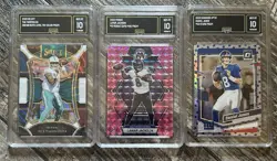 15 Card Lot Football Graded GMA 10 Gem Mint RC, SSP, Parallel, /10, /25, /99 - Image 5
