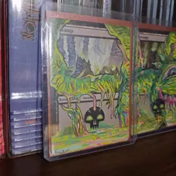 MtG Mirrodin Strange Trip 4-Card Swamp Panorama Magic Altered Hand Painted Art - Image 3