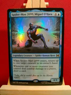Spider-Man 2099, Miguel O'Hara FOIL - Marvel's Spider-Man - Rare - NM - MTG - Image 1