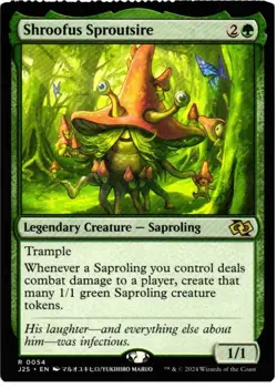 Shroofus Sproutsire (Anime) 54 Foundations Jumpstart Magic: The Gathering NM - Image 1