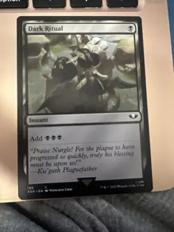 MTG Magic the Gathering Dark Ritual (196/675) Warhammer 40,000 LP - Image 1