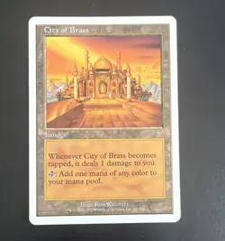 Wizards of the Coast City of Brass 7th Edition Regular Rare Land #327 EN 2001 - Image 1