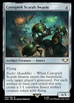 1x Canoptek Scarab Swarm NM-Mint, English Commander: Universes Beyond: Warhammer - Image 1