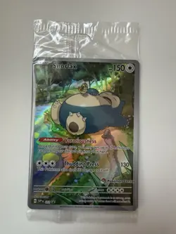 Pokemon Center Snorlax SVP 051 Stamped Promo Card Sealed - Image 1