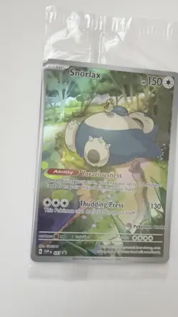 Pokemon Center Snorlax SVP 051 Stamped Promo Card Sealed - Image 2