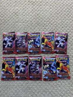 Pokemon Tcg - Destined Rivals Booster Packs - New Sealed (Lot of 10) FREE SHIP - Image 1