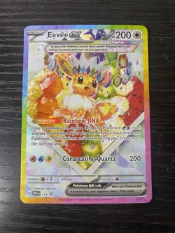 Pokemon TCG Prismatic Evolutions SPC Eevee EX Black Star Promo Card 174 - Image 1