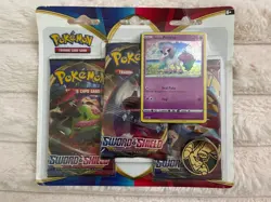 Pokemon Sword & Shield Blister 3 Pack Booster- SWSH013 Galarian Ponyta Promo - Image 1