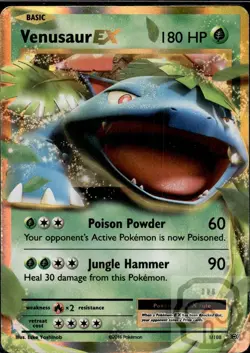 Venusaur EX 1/108 Holo EX Rare Evolutions Pokemon Holo NM/M - Image 3
