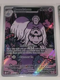Mega Evolutions IR Lot Exeggutor Houndstone Garganacl Illustration Rare Pokemon - Image 3