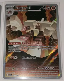 Mega Evolutions IR Lot Exeggutor Houndstone Garganacl Illustration Rare Pokemon - Image 4
