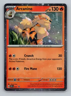 Arcanine 011 Promo SV: Scarlet & Violet Promo Cards NM Pokemon - Image 1