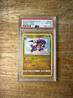 Gabite SV39/SV94 S&M Hidden Fates Holo Shiny Pokemon TCG Card PSA 10 - Image 1
